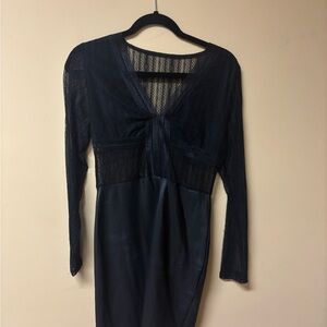 Elegant Black Lace Dress